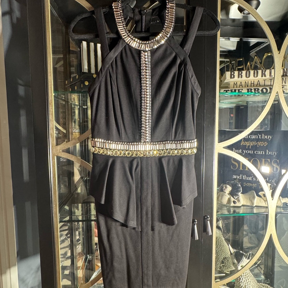 Bebe Peplum Cocktail Dress